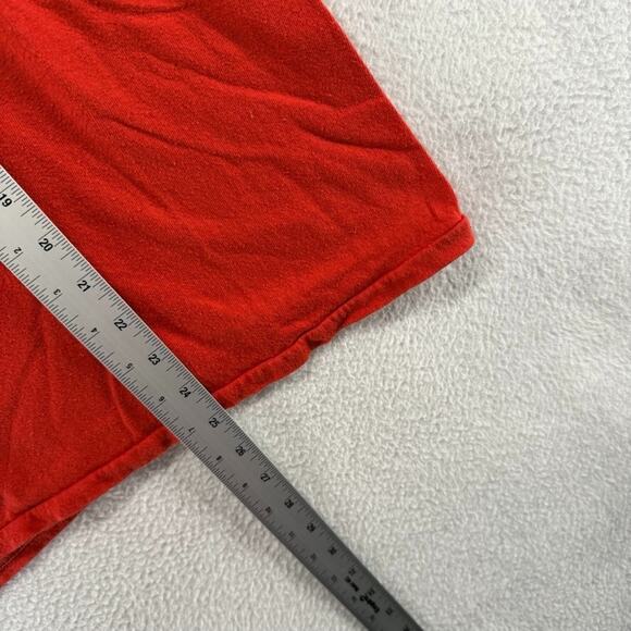 Vintage Boston University Shirt Men's Large Red Single Stitch Spellout Terriers - Picture 5 of 10